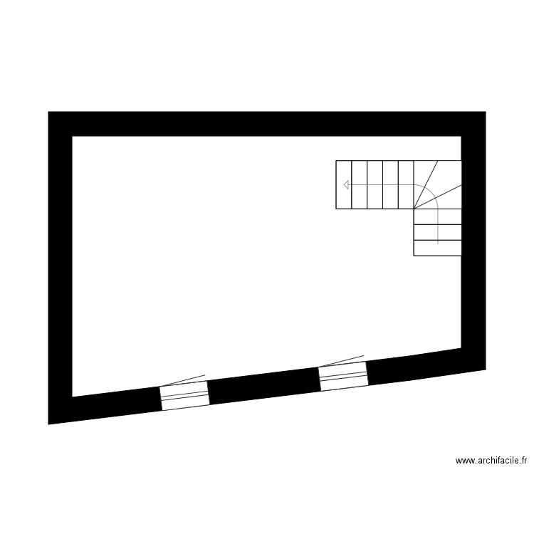 Aloncle nord. Plan de 9 pièces et 101 m2