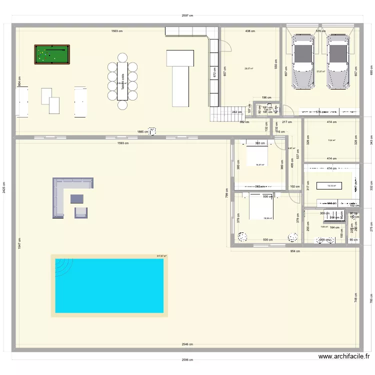 loft quai tourn&eacute;. Plan de 