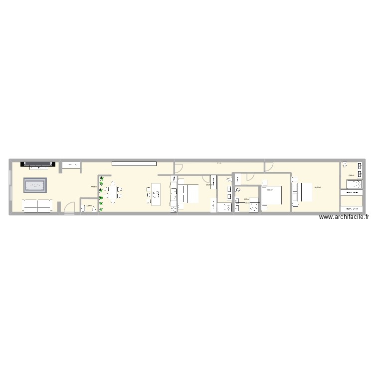 castello 45. 14. Plan de 7 pièces et 162 m2