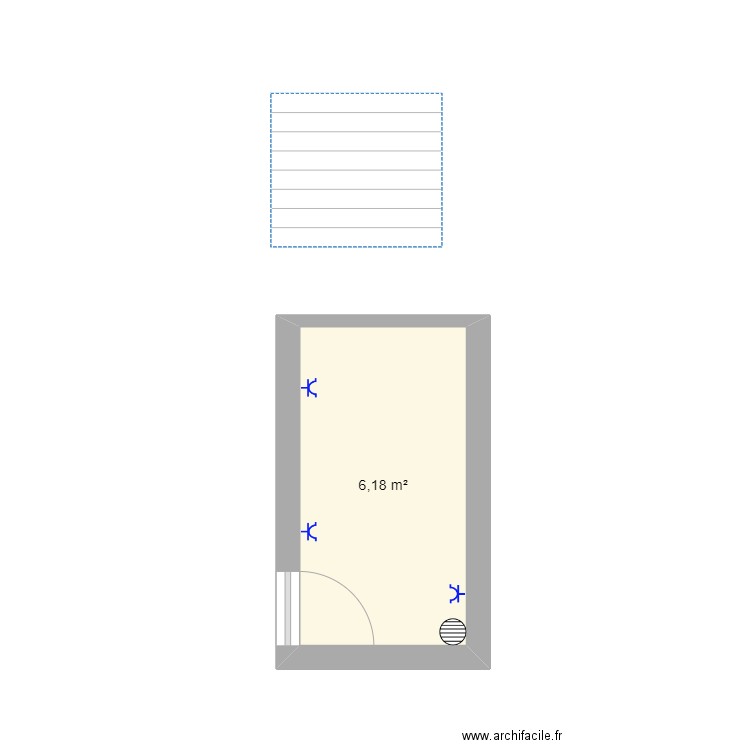 Garage. Plan de 0 pièce et 0 m2