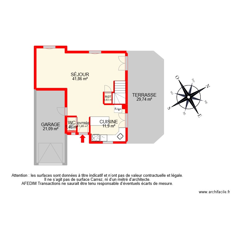 BI 28454. Plan de 20 pièces et 242 m2