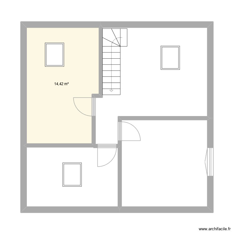 etage. Plan de 0 pièce et 0 m2