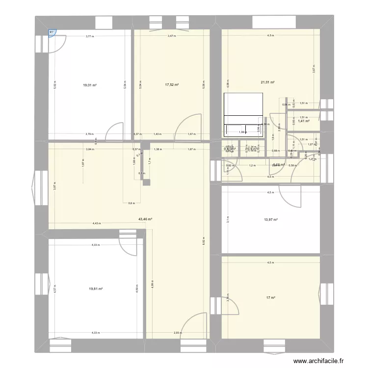 Chalet chambre 4. Plan de 
