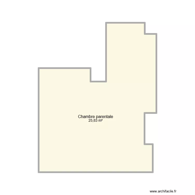 Bremens - Chambre parentale. Plan de Bremens - Chambre parentale. Plan de