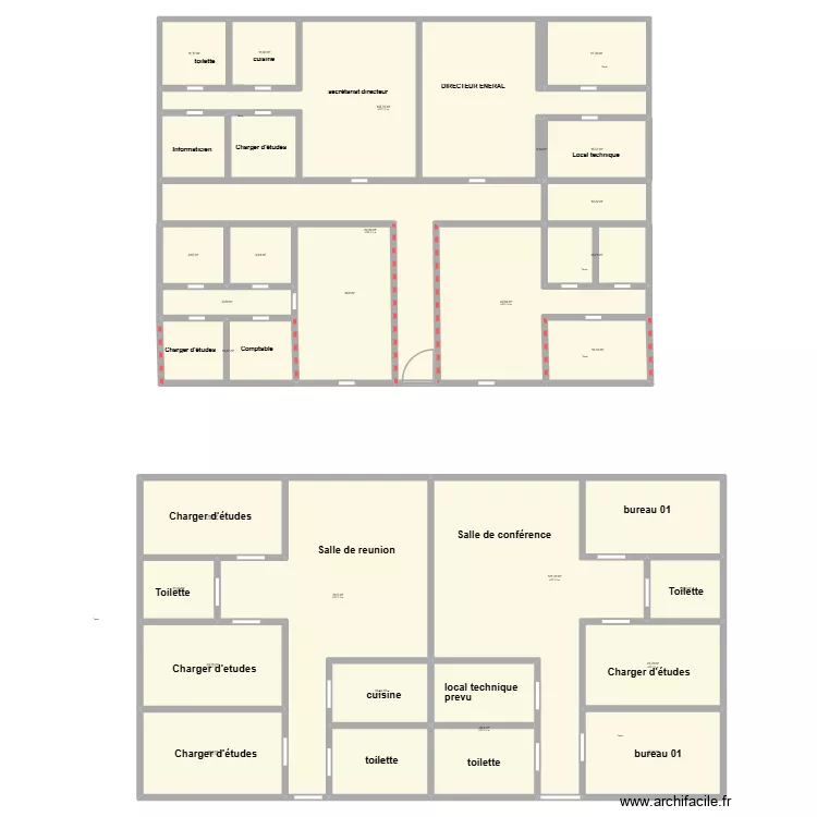 plan DITCI. Plan de 28  et 877 m²
