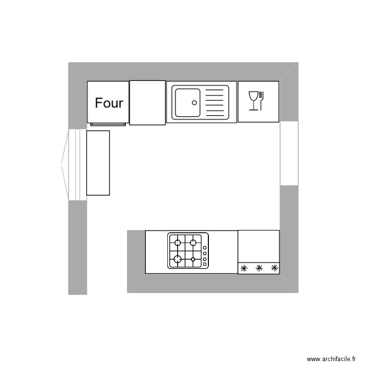 cuisine clb 2. Plan de 0 pièce et 0 m2