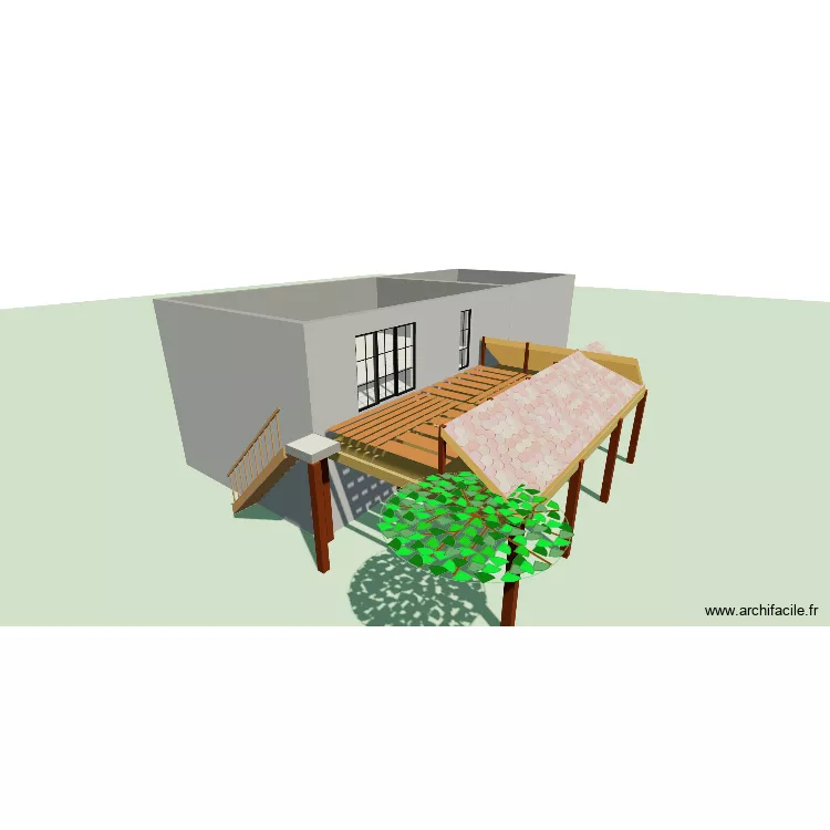 Terrasse Mathieu et Julie. Plan de 5 et 198 m² Terrasse Mathieu et Julie. Plan de 5 et 198 m²