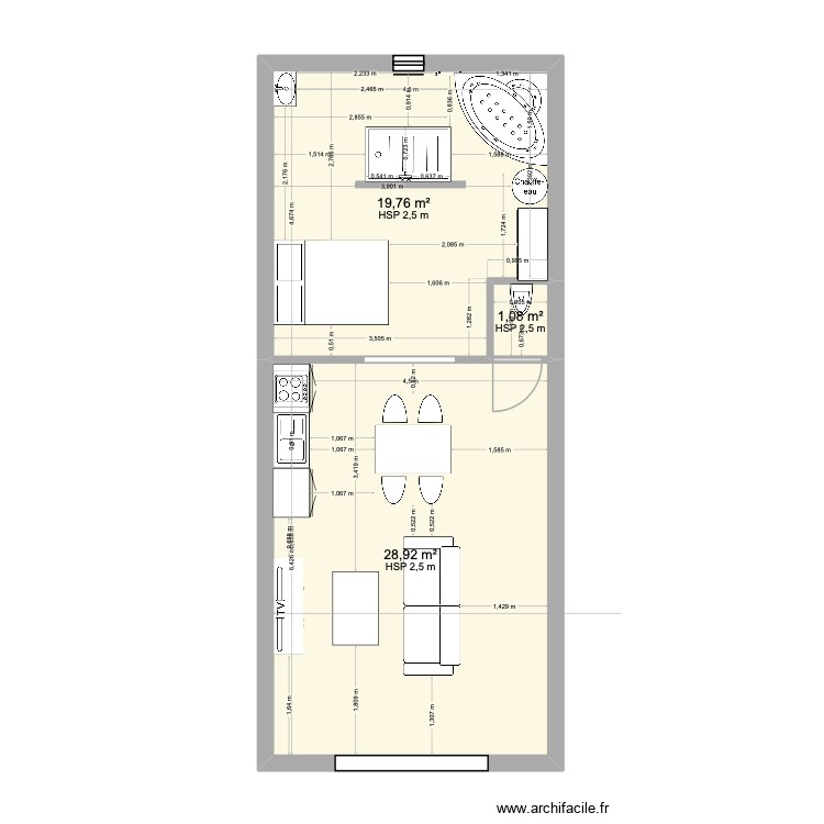 Location 2 Rénover. Plan de 0 pièce et 0 m2