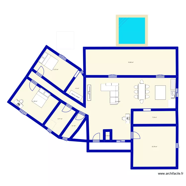 maison. Plan de maison. Plan de