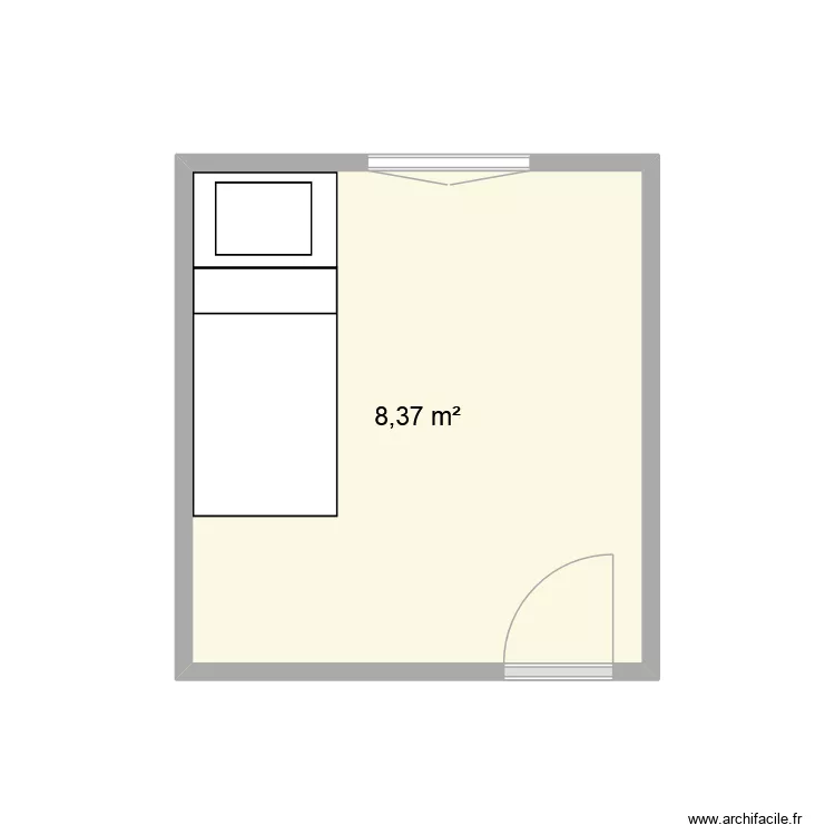 chambre Manon. Plan de 