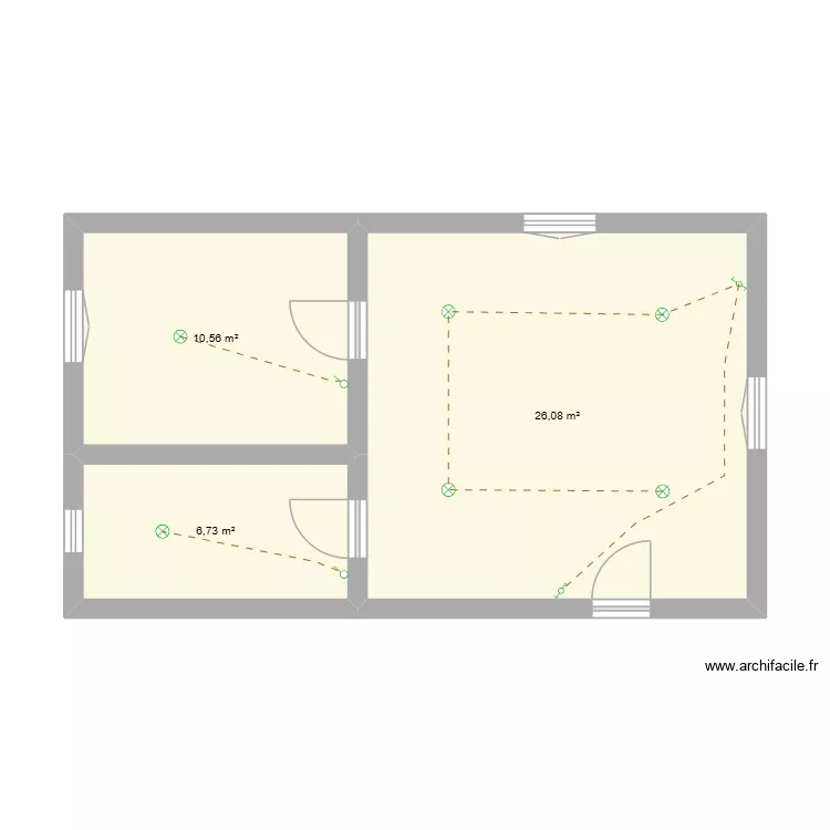 grgrgrgr. Plan de 3 Pièces et 43 m² grgrgrgr. Plan de 3 Pièces et 43 m²