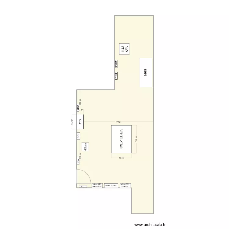 Cour Municipal. Plan de 