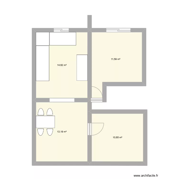Maison Beni-Mellal. Plan de 4 et 50 m² Maison Beni-Mellal. Plan de 4 et 50 m²