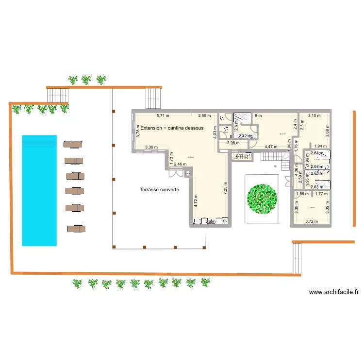 Maison 24 octobre avec cantina.sol version. B. Plan de 