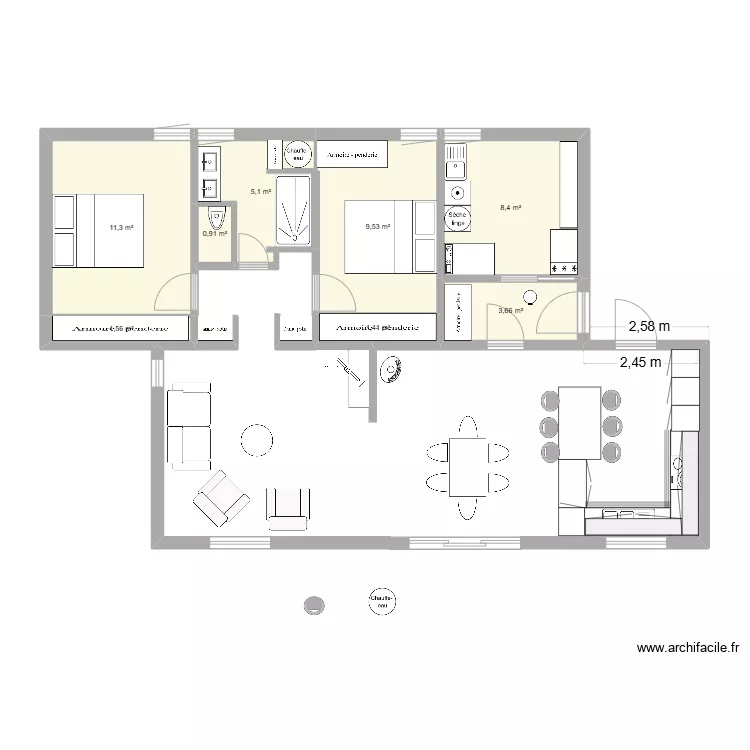 maison retraite. Plan de 