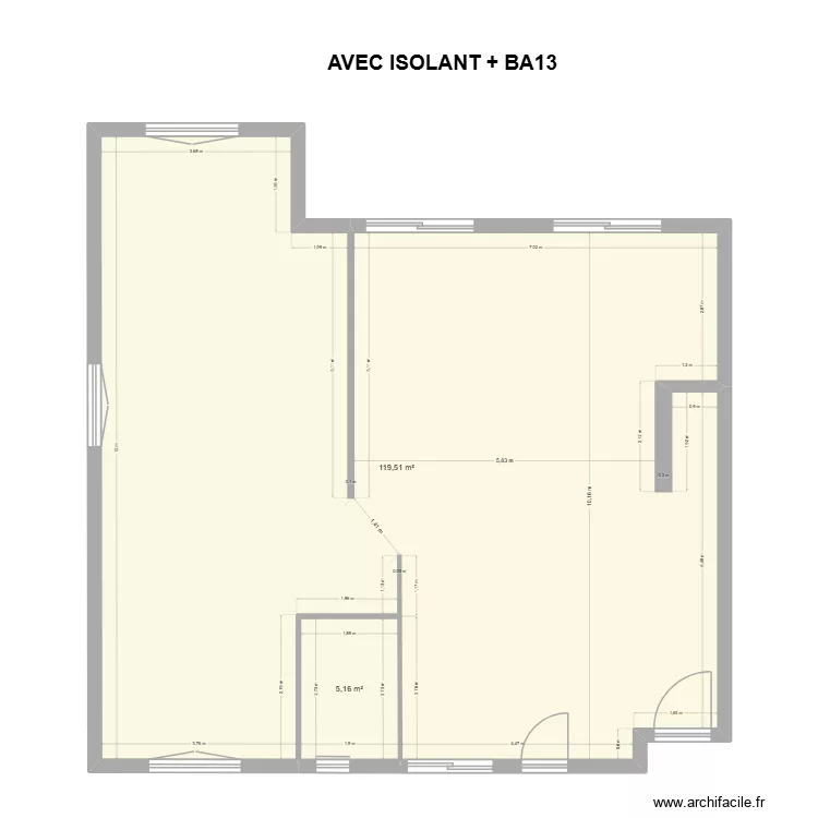 P'tit Mont &agrave; am&eacute;nager. Plan de 2  et 125 m²