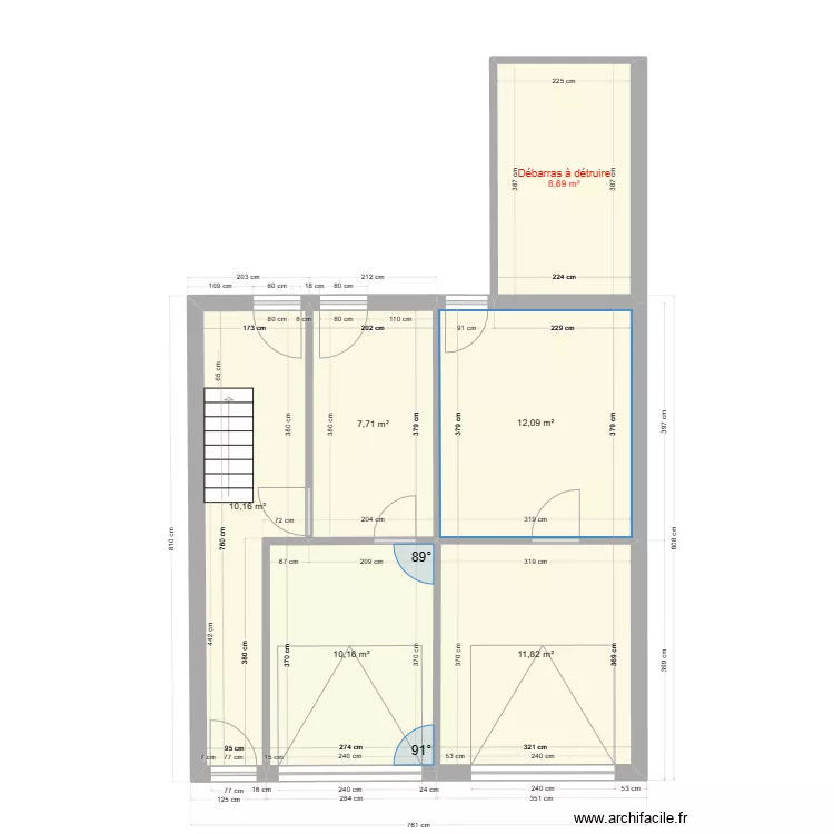 immeuble1 RDC existant V1. Plan de 