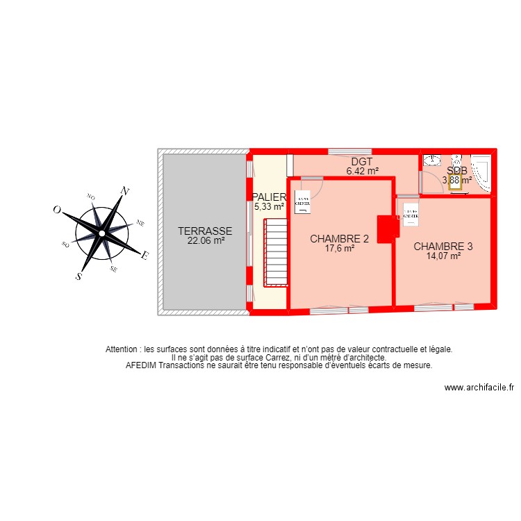 BI13540 -. Plan de 21 pièces et 199 m2