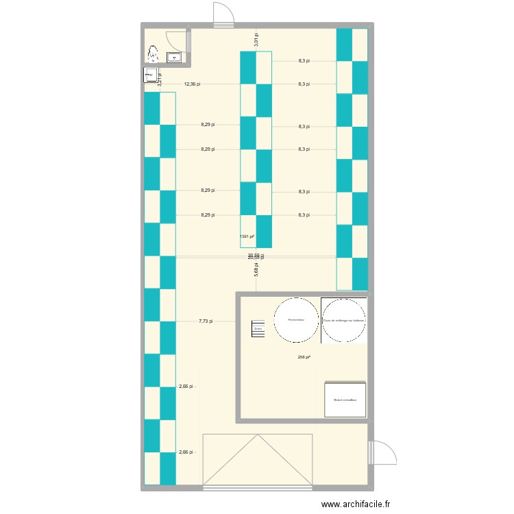 St-Apollinaire VO. Plan de 2 pièces et 153 m2