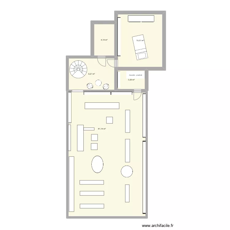 nocibe plan. Plan de 5  et 93 m²