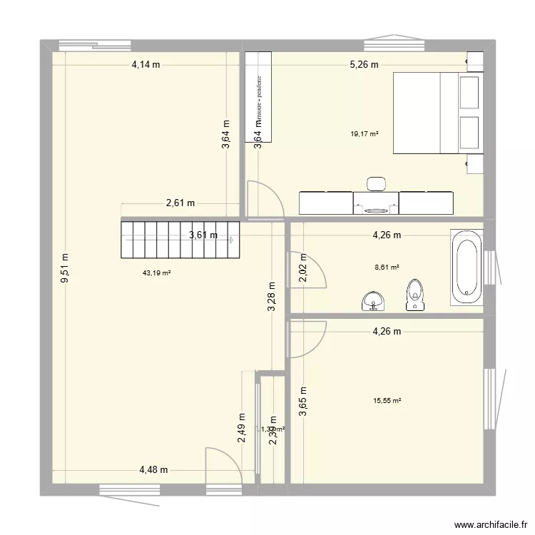 Maison a Sarah-Ann et Anthony. Plan de 5 et 88 m² Maison a Sarah-Ann et Anthony. Plan de 5 et 88 m²