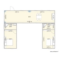 plan maison 18x4 algeco