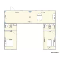 plan maison 18x4 algeco