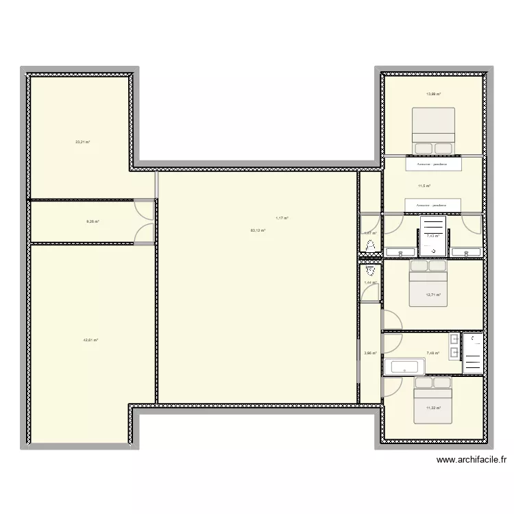 Plan future maison. Plan de 16 Pièces et 231 m² Plan future maison. Plan de 16 Pièces et 231 m²