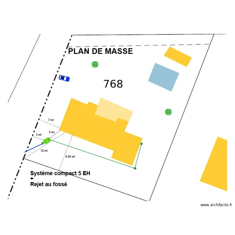 HARRE. Plan de 0 pièce et 0 m2