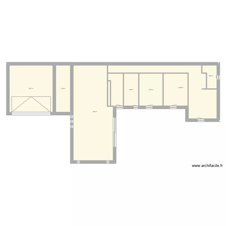 PLAN INTERIEUR. Plan de 7  et 181 m²