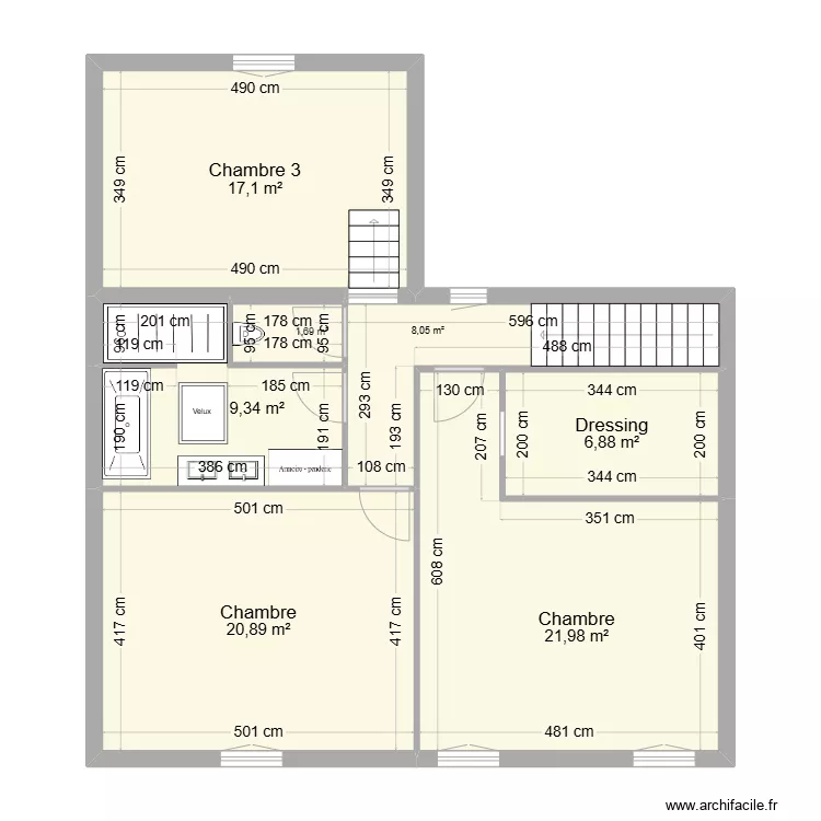 &eacute;tage Beaujeu. Plan de 