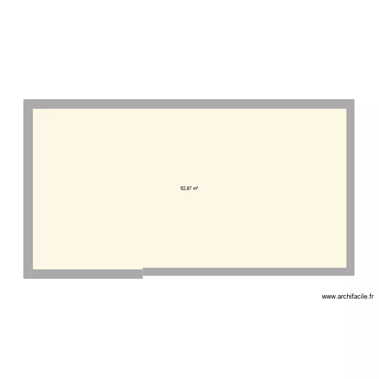 EXTENSION. Plan de 1  et 63 m²