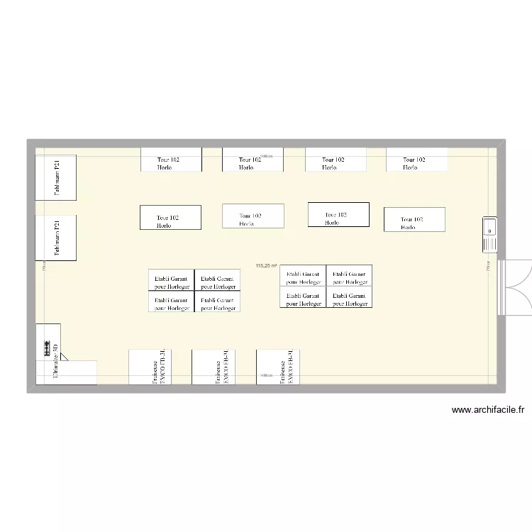 Imprimerie rez micro. Plan de 