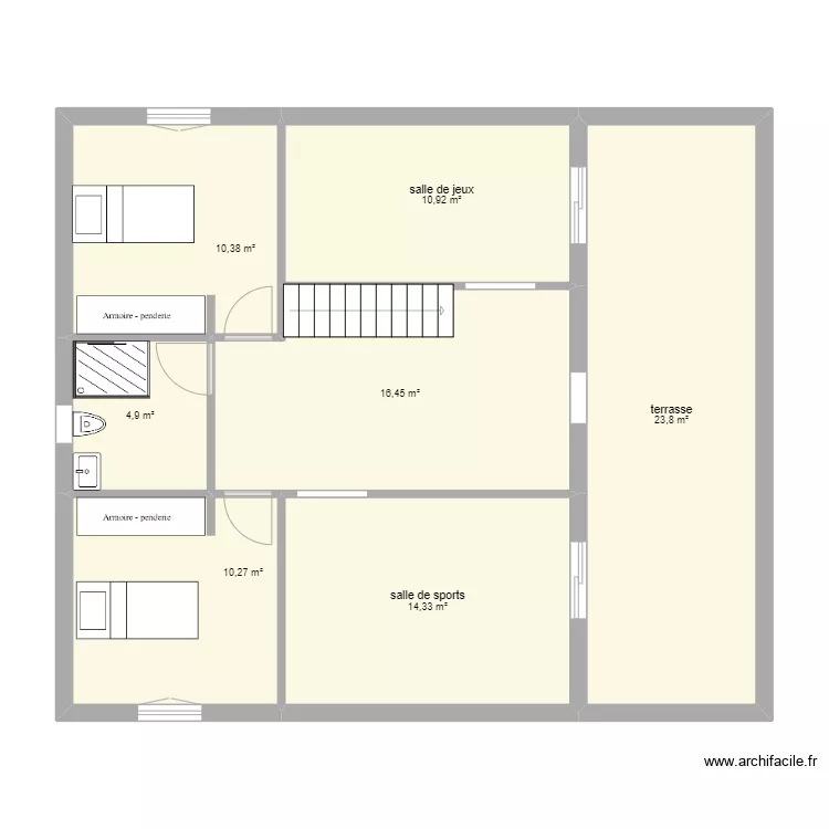 1ème étage. Plan de 1ème étage. Plan de