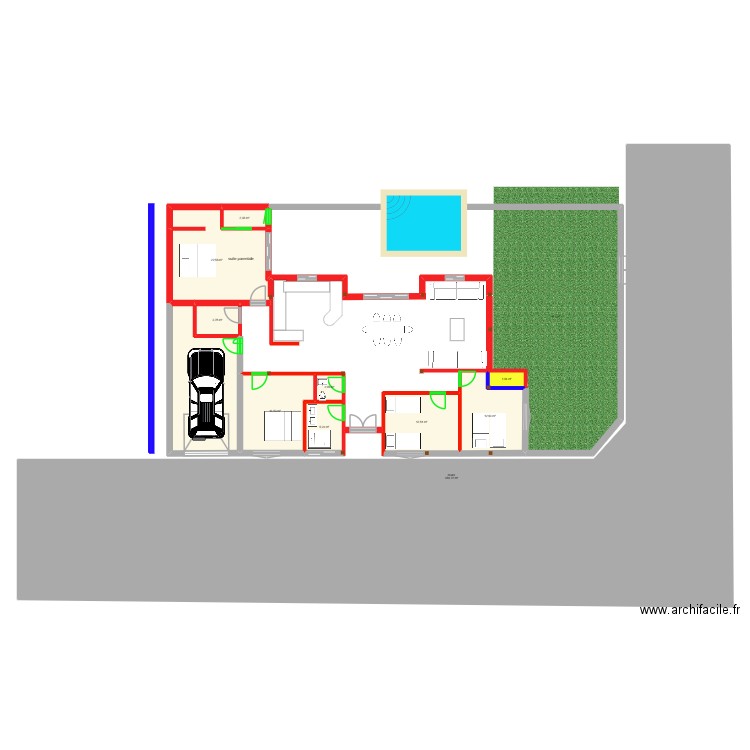 nihed 2. Plan de 11 pièces et 486 m2