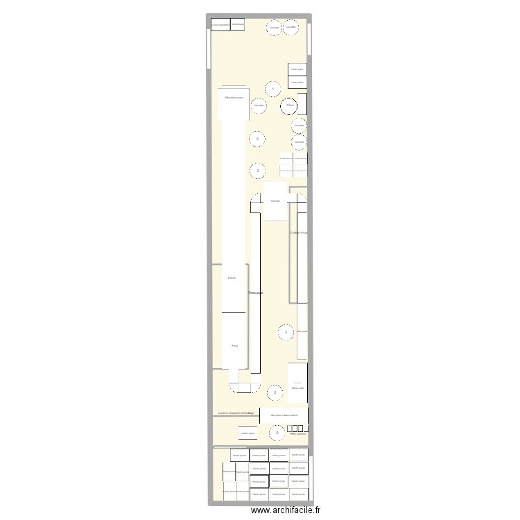 Labo 2024 BIS. Plan de 1 pièce et 181 m2