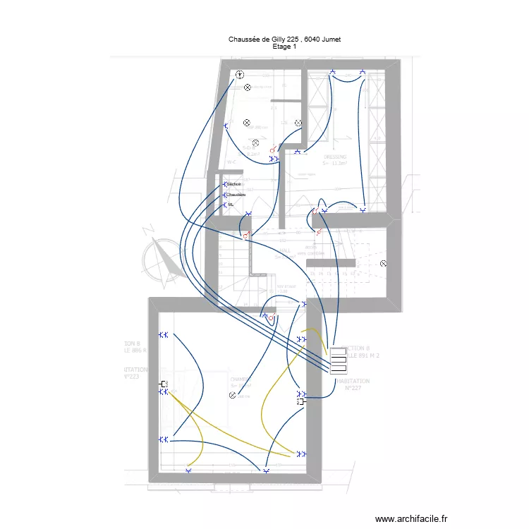 marina 2eme etage . Plan de 