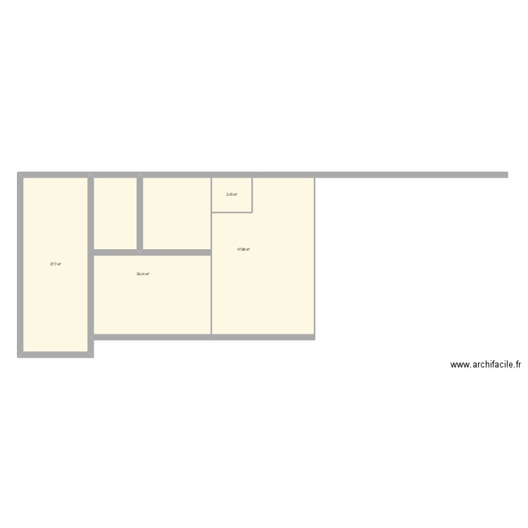 plan école. Plan de 4 pièces et 109 m2