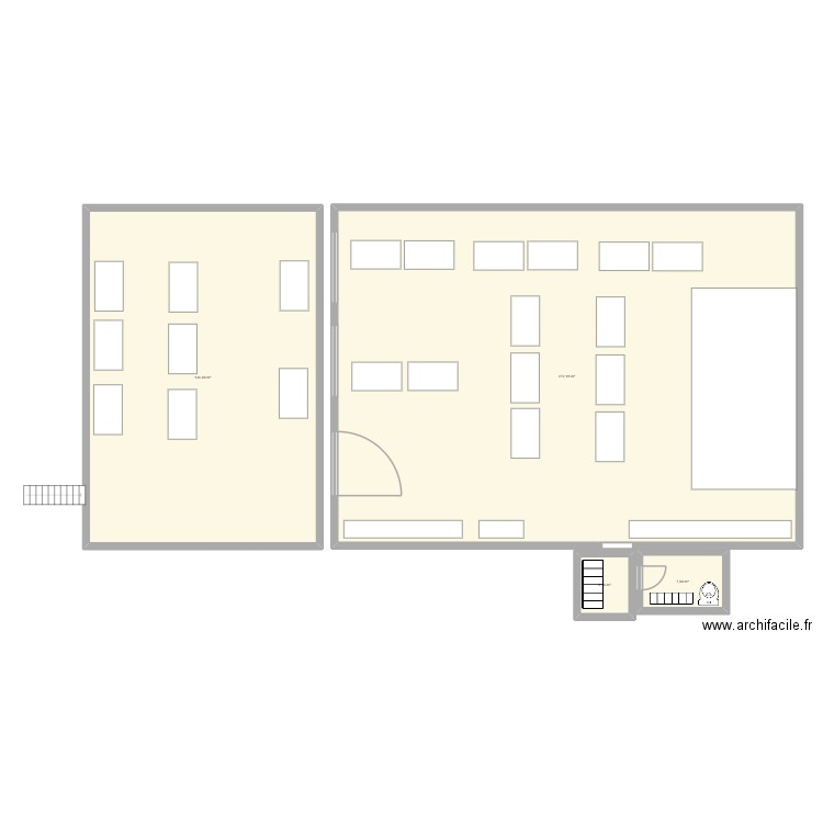 cheese. Plan de 4 pièces et 420 m2