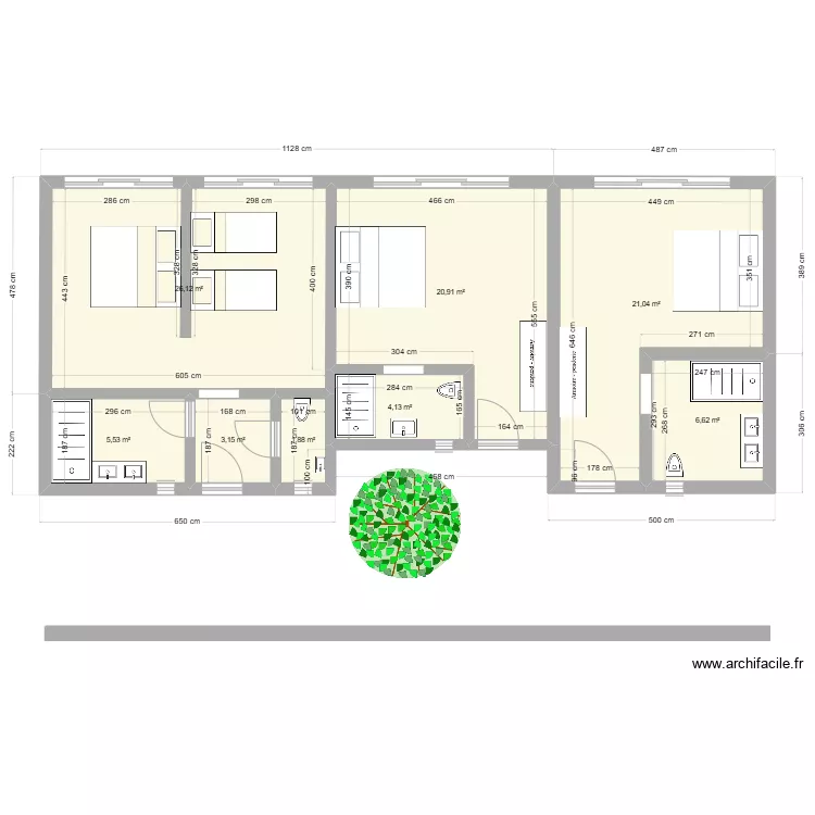 Chambres essaouira. Plan de 