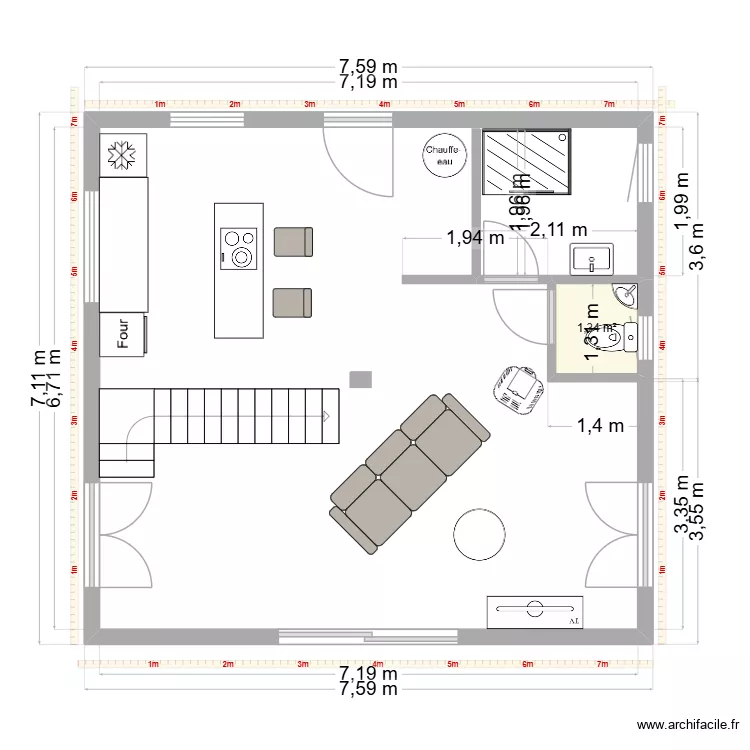 montbardon. Plan de 1 et 1 m² montbardon. Plan de 1 et 1 m²