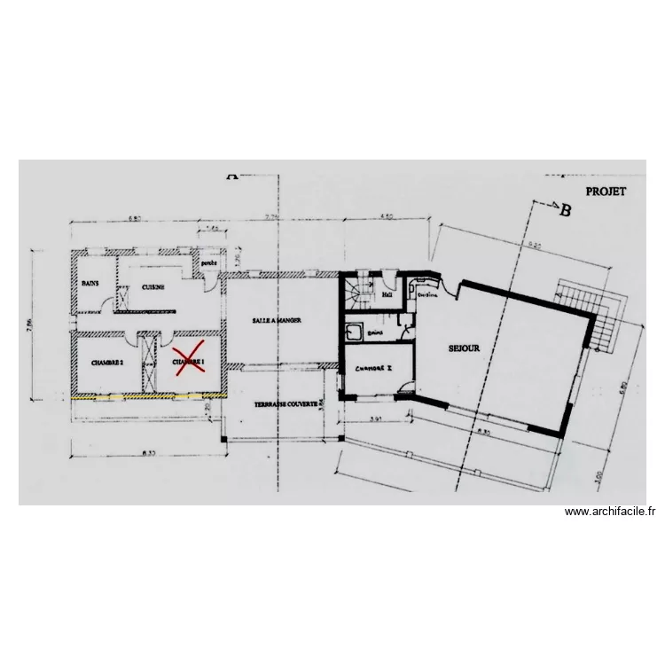 Plan origine. Plan de 