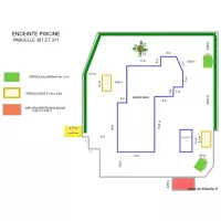 Piscine Plan reseau alimentation d'eau