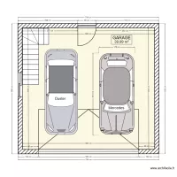 42 Ave de la Corbillière  - Vue en plan d'aménagement du garage