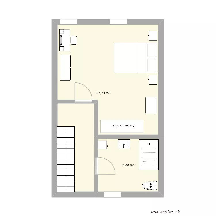 Plan n&ordm;4. Plan de 2  et 35 m²
