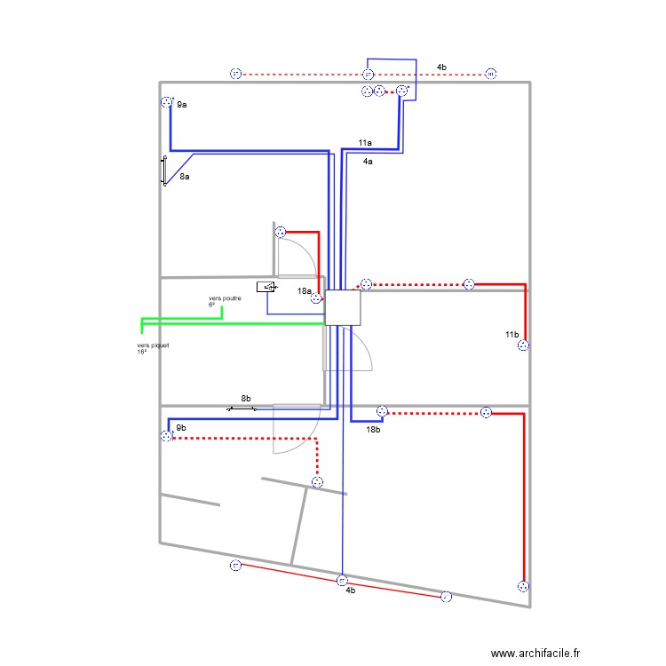 prises 1er final vers 1.2. Plan de 3 pièces et 52 m2