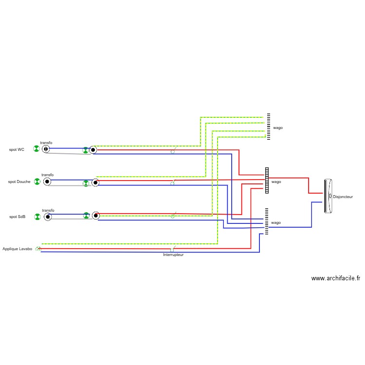 L13 SDB - WC. Plan de 0 pièce et 0 m2