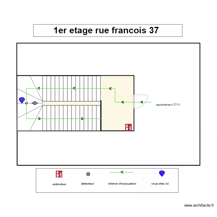 1er etage fran37. Plan de 
