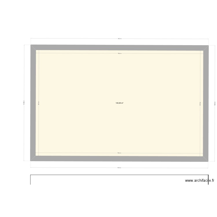 plan version3. Plan de 1 pièce et 150 m2
