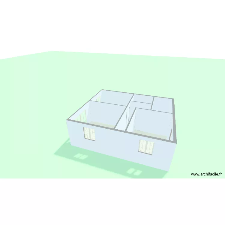 projet A 70m&sup2; 1er Etage. Plan de 